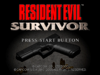 Resident Evil title screen for Playstation
